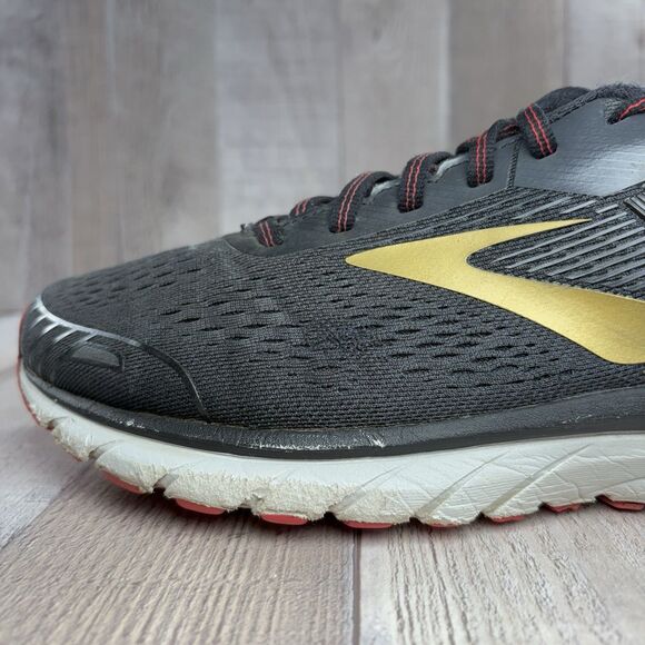 Brooks Adrenaline GTS 18 Men's Size 10 Running Shoes Athletic Sneakers Black - Picture 12 of 16